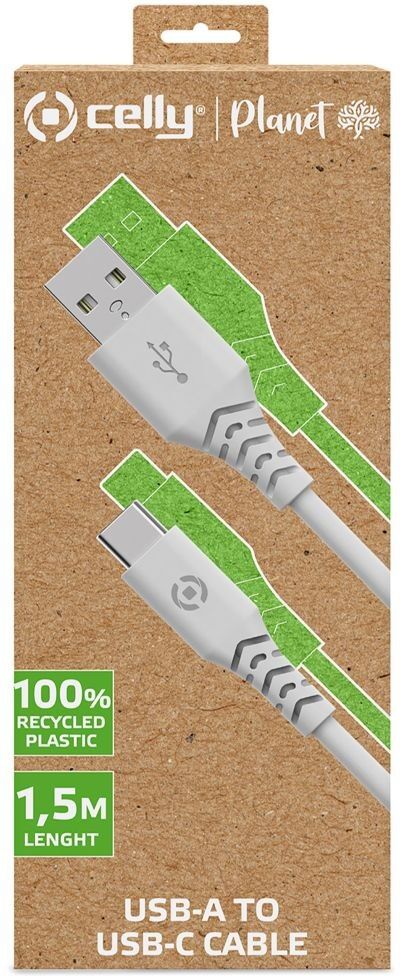 Celly GRSUSBUSBCWH USB-latauskaapeli