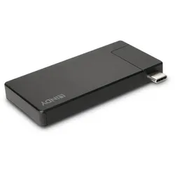 Lindy 43336 laptop-dockingstation & portreplikator Kabelgebunden USB 3.2 Gen 1 (3.1 Gen 1) Type-C Schwarz