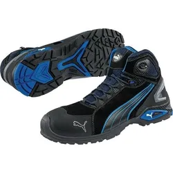 PUMA Sicherheitsstiefel Rio Black Mid Größe 41 schwarz / blau - 63.225.0-41
