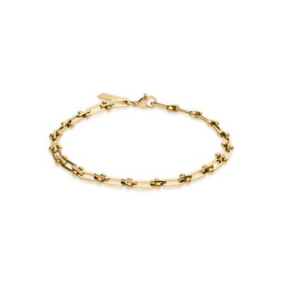 Armband LIEBESKIND BERLIN "Urban Chic", gold (gelbgoldfarben), Armbänder, Damen, 21cm, Edelstahl, Armband