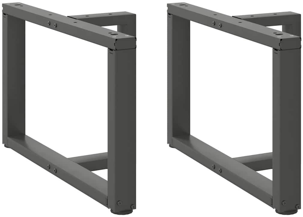 Latitude Run Ayzen Table Leg Anthracite 60 x 25 x (42-43) cm