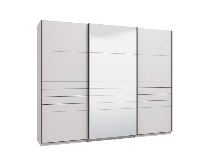 Schwebetürenschrank JASPER weiss 3 Türen