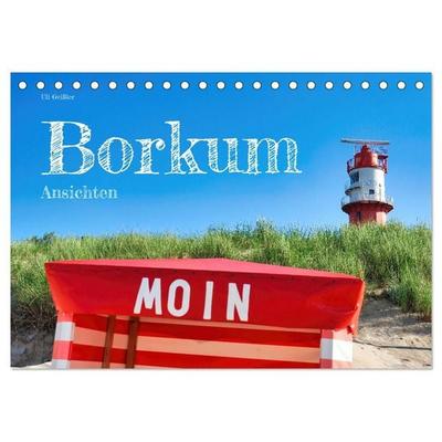 Borkum Ansichten (Tischkalender 2027 DIN A5 quer), CALVENDO Monatskalender
