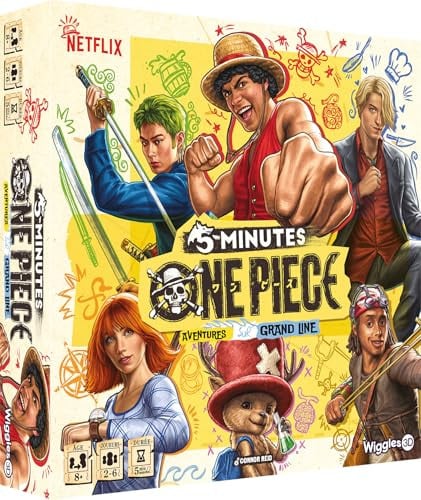 Asmodee - 5 Minuten: One Piece - 3D Wiggles - Coöperatief kaartspel - Franse versie