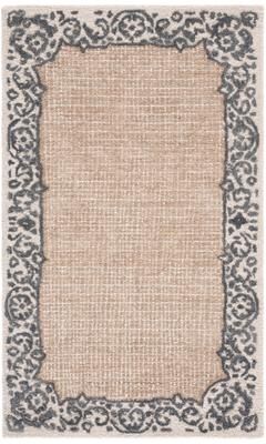 SAFAVIEH Handmade Ebony Gloria Floral Wool Rug