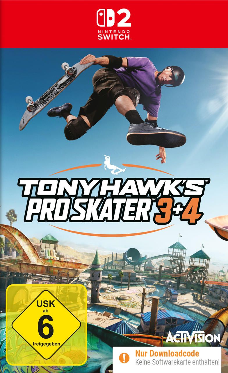 Activision Blizzard Tony Hawks Pro Skater 3+4 (Code in a Box) (Nintendo Switch 2) 886006