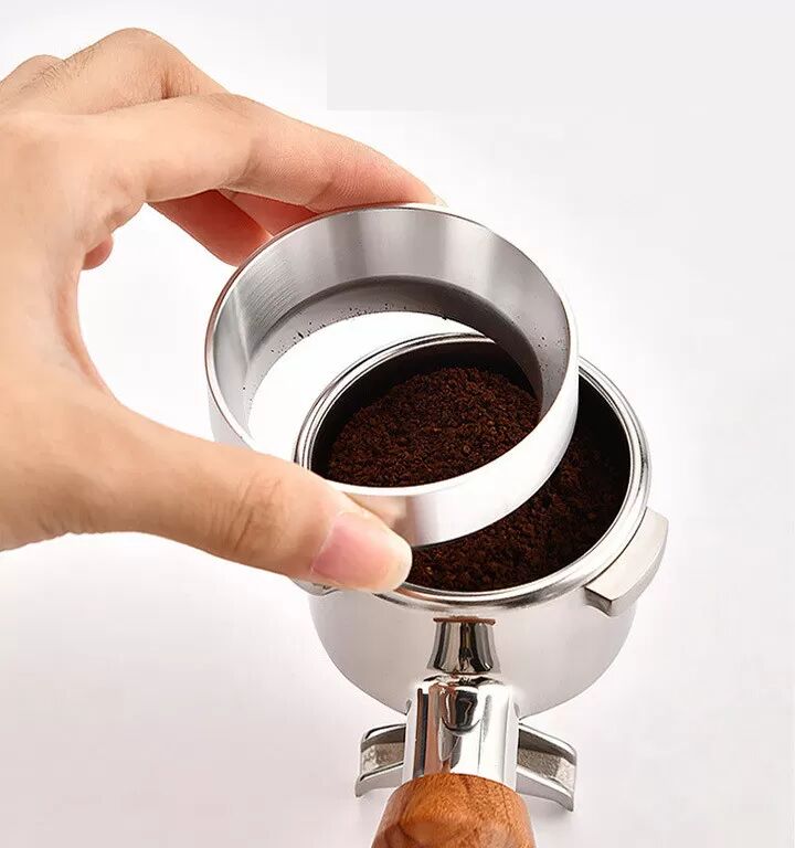 INF Kaffeeverteiler & Tamper Dosierring, 2er Set S