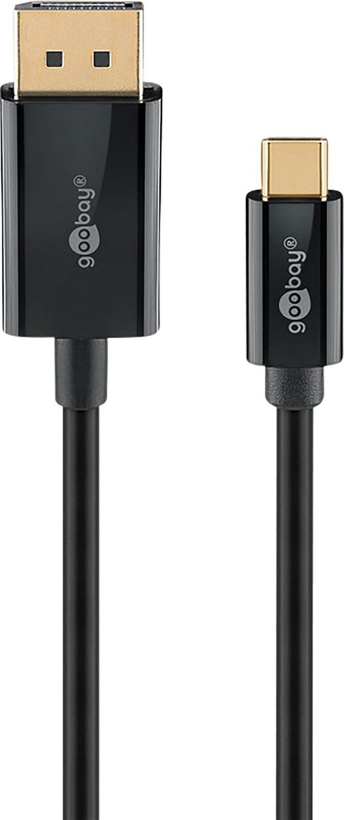 Goobay 75705 USB-C naar DisplayPort kabel, 4K @ 60 Hz, 2 meter, zwart