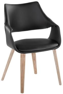 Carson Carrington Sauda Highback Upholstered Chair with Bent Wood Legs (Set of 2)