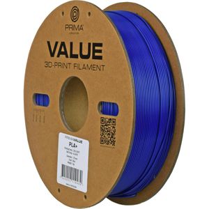 Prima Filament Value 12791, PLA+, blau, 1,75mm, biobasiert, geruchsarm, 1kg Spule