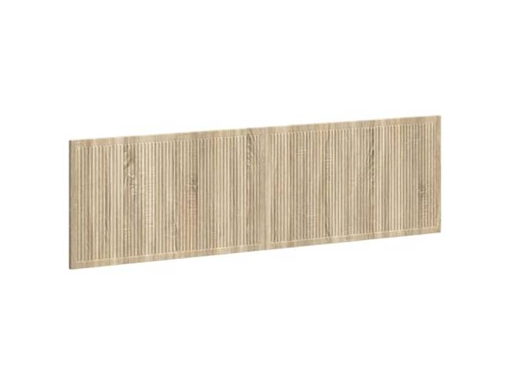 GHVBNMF Wandmontiertes Kopfteil 180x3x50 cm Sonoma-Eiche Holzwerkstoff Platzsparendes Wandbett-Rückenteil fürs Schlafzimmer mit praktischen Ablagefächern für Bücher und Utensilien.