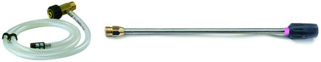 Injecteur de produit de nettoyage Kränzle avec lance en acier inoxydable et buse de commande 028 (133767)