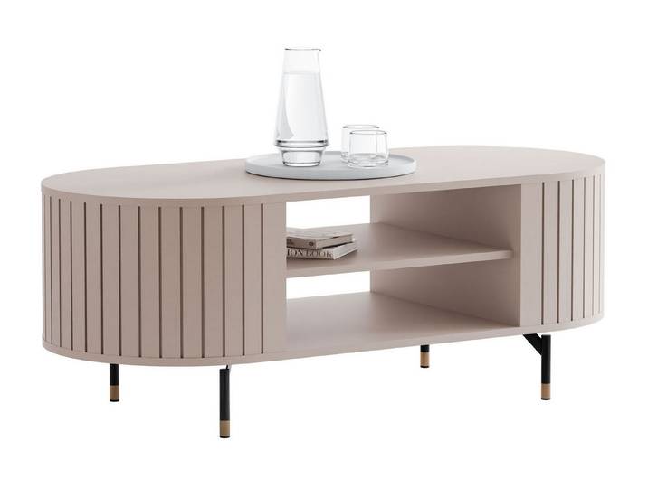 Lookway Couchtisch ELODIE mit Ablage – modern, elegant & funktional (1x Couchtisch), 104x47x56 cm