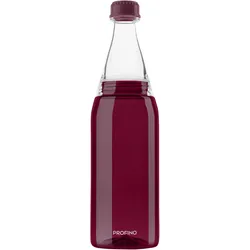 Trinkflasche PROFINO SPARKLE (LB 27,70x7,50 cm) - rot - LB 27,70x7,50 cm