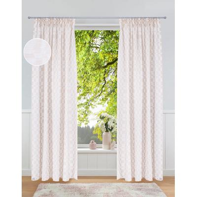 Gardine OTTO HOME "Amani" Gr. 4, beige, B:135cm H:245cm, Polyester, Gardinen, Gardine