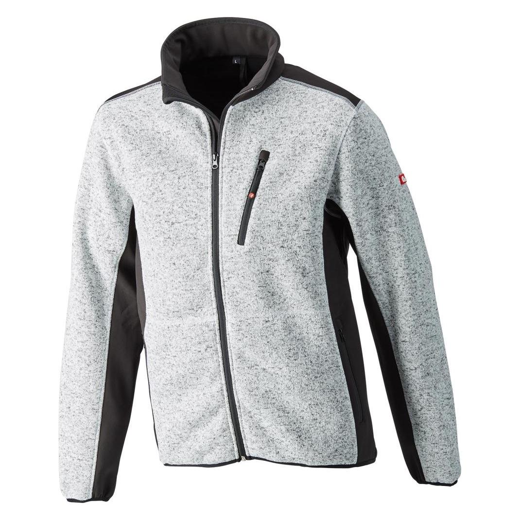 Magni FORTIS Strickjacke Softshell Gr.S hellgrau-schwarz (S) (4317784745499)