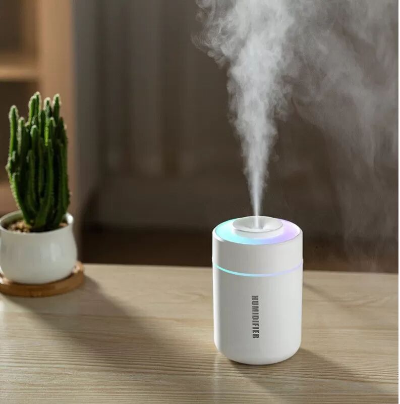 INF Luftbefeuchter für Zuhause, Schlafzimmer & Schlafsaal mit kontinuierlichem/intermittierendem Nebel, siebenfarbigem Weiß