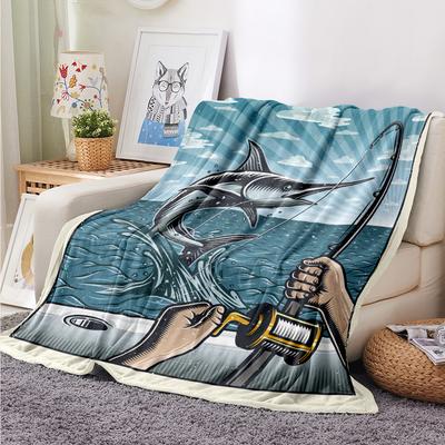 Shop Station Retro Throw Blanket Vintage Landscape Blanket For Couch, Bed, Office & Travel c 39.37 59.06 In