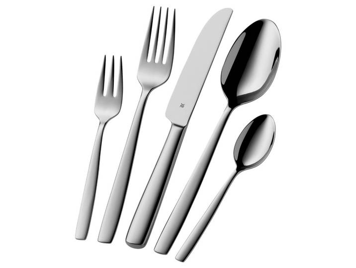 WMF Besteckset Palma, Edelstahlfarben, Metall, 60-teilig, rostfrei, Besteck, Besteck-Sets