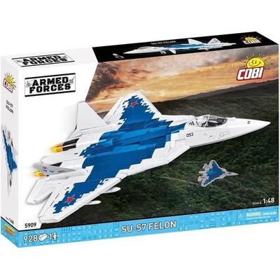 COBI Armed Forces 5909 - Su-57 Felon, Bausatz 1:48, 928+1 Klemmbausteine