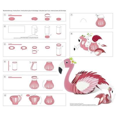 URSUS Laternen-Bastelset 'Flamingo'