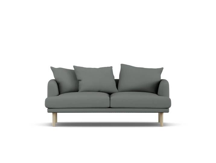 1898 Sjövik sofa Caleido Grey 1240-witgeoliede eiken, 2,5-zits