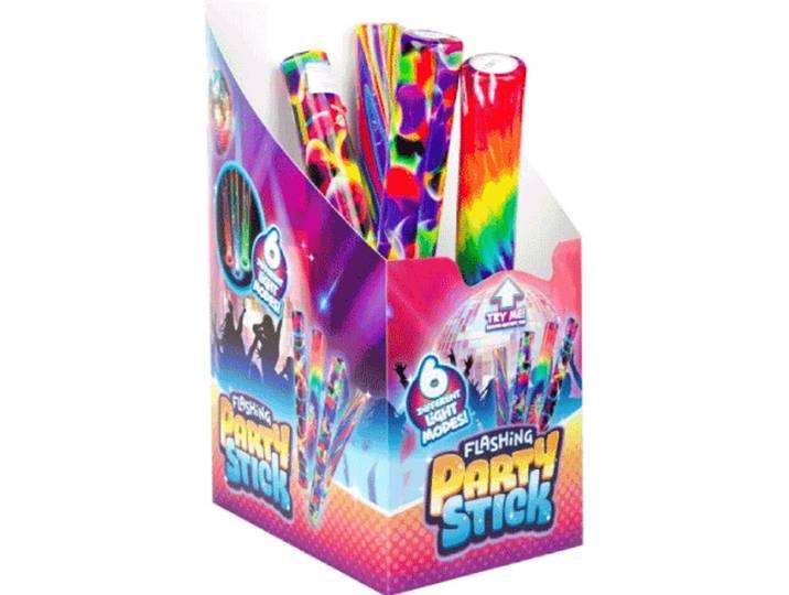 Toi-Toys Party Light Stick - Lichtstaaf 39 cm - 6 Lichtmodi - Multikleur