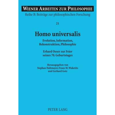 Homo universalis, Gebundene Ausgabe von , Peter Lang GmbH, Internationaler Verlag der Wissenschaften, 978-3-631-59177-2