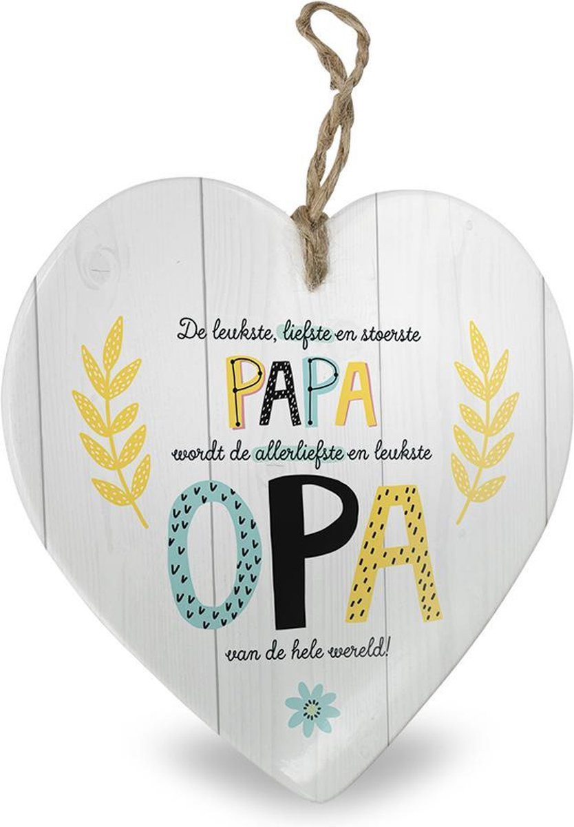 Miko Baby Collectie Stenen Hart Papa wordt Opa