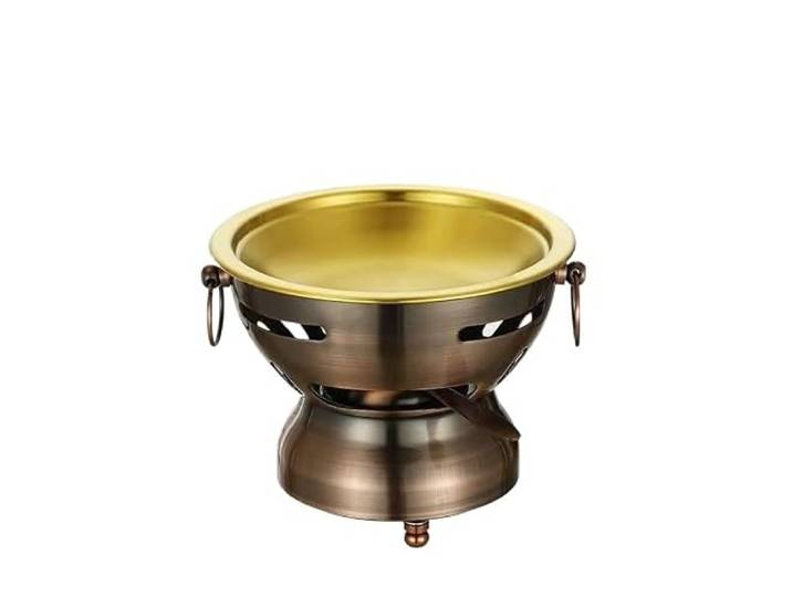 Kleiner Hot Pot, Campingtopf, Einzelperson, klein chafing dish Traditioneller tragbarer Hotpot for die Wanderparty auf der Küchenarbeitsplatte