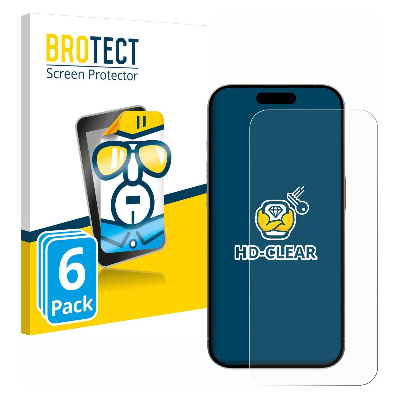 Brotect Schutzfolie Displayschutz Klar (Apple iPhone 15) (4249367)