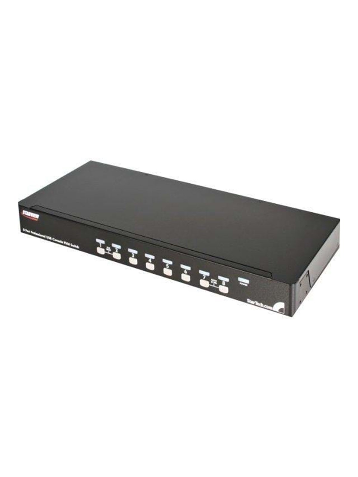 StarTech.com 8 Port 1U Rack Befestigungskit USB KVM Switch Kit mit OSD und Kabel - KVM Switch - 8 Anschlüsse