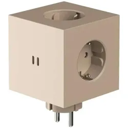 Avolt Square 2 USBc 30W - Beige (30 W, 5 Ports), USB Ladegerät, Beige