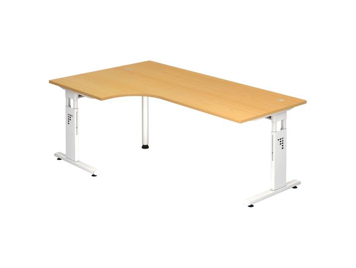 MEGA 82 W Schreibtisch Buche/Weiß