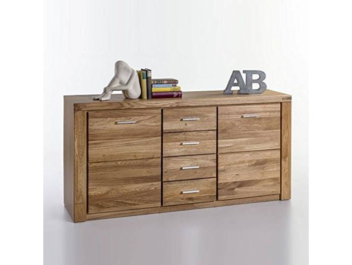 moebelstore24 Sideboard Taber in Wildeiche geölt Teilmassiv