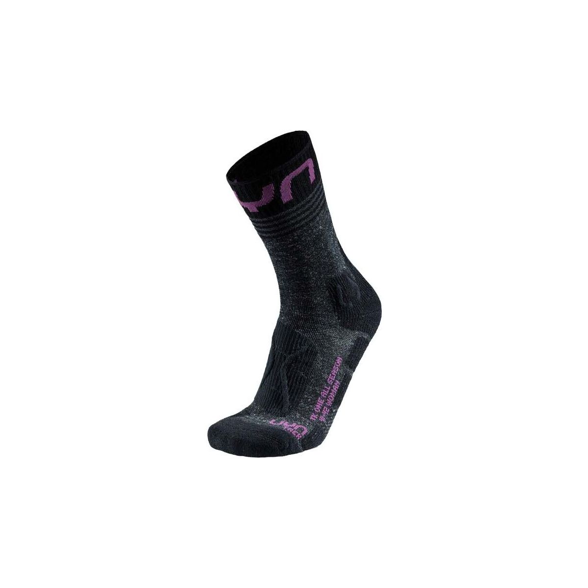 Uyn Woman Trekking One ALL Season Mid Socks black/purple (B223) 39/40 S100313-B223-39/40