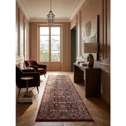 Läufer Hochflor Rot 66 x 300 cm - GLAZERT   Kadima Design