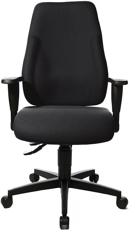 Bürostuhl LADY SITNESS, Permanentkontakt-Mechanik, Rückenlehnenhöhe 580 mm, schwarz Topstar