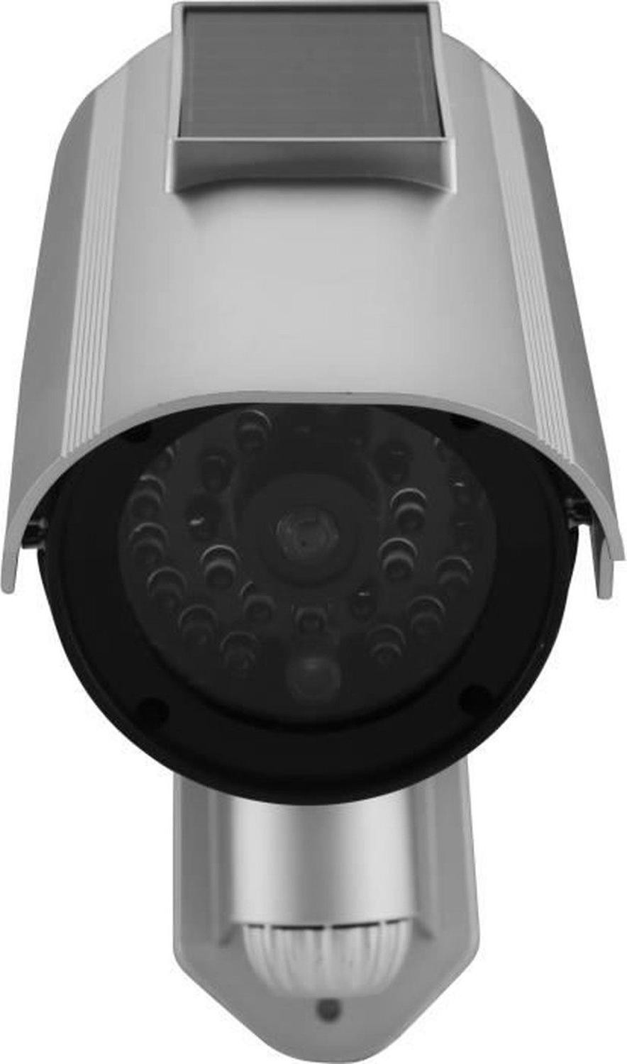 Link2Home Solar Dummy Camera met rode flits en oplaadbare batterijen, duurzaam ABS