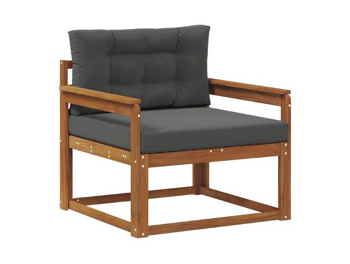 vidaXL Sofaelement Outdoor Mittelsofa Natur (1 St)