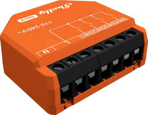 Shelly Shelly i4 Gen3 Szenarienmodul Bluetooth, Wi-Fi