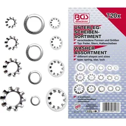BGS technic 8113 Unterlegscheiben Sortiment ca. 3-10mm verschiedene Typen 720tlg