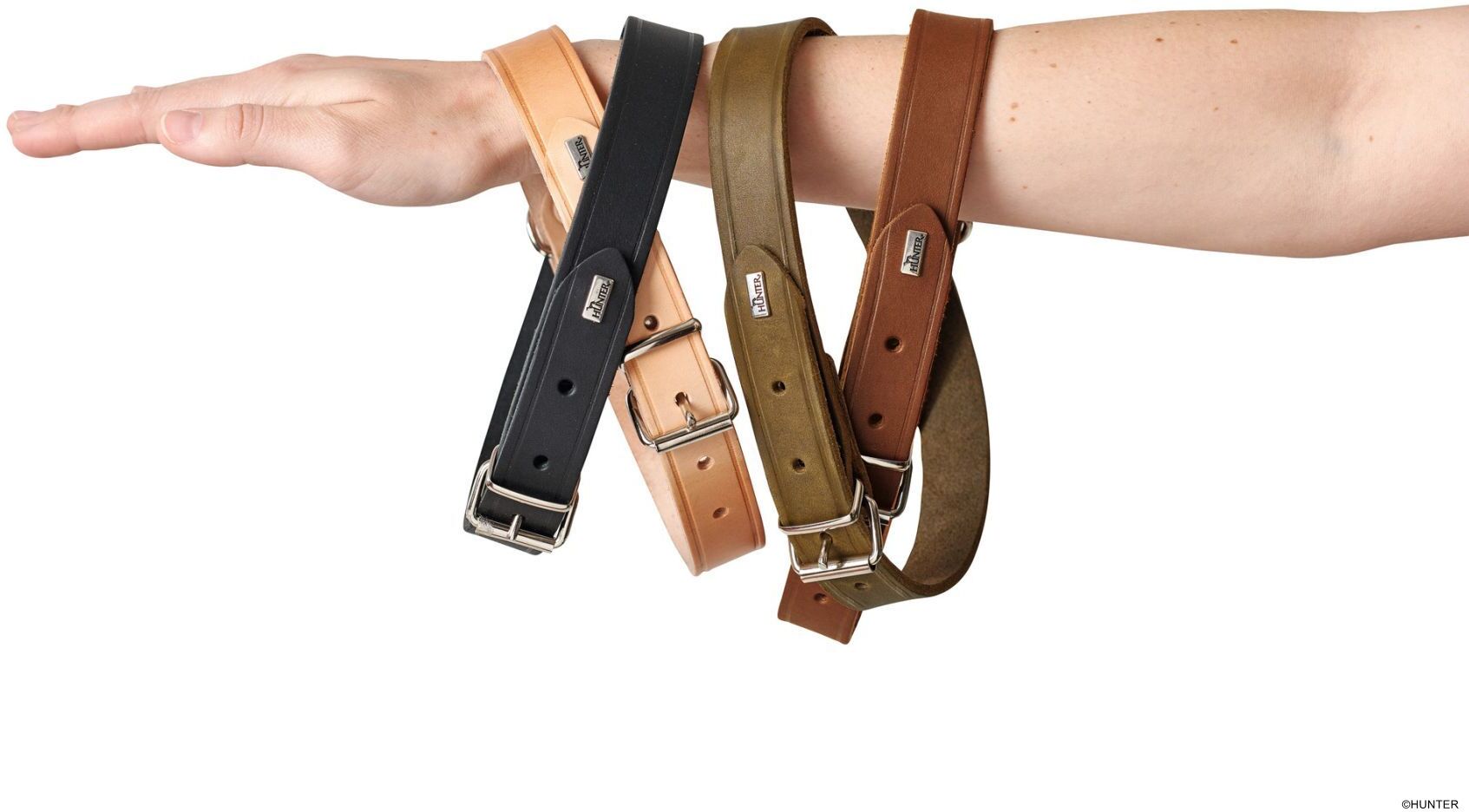 DOG SPORT HUNTER Halsband Aalborg S (42), natur
