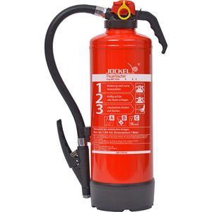 Jockel Feuerlöscher P 6 JX 43 Classic, 6 kg, 43A, 233B, C, Auflader, Schlagknopf ABC Pulverlöscher
