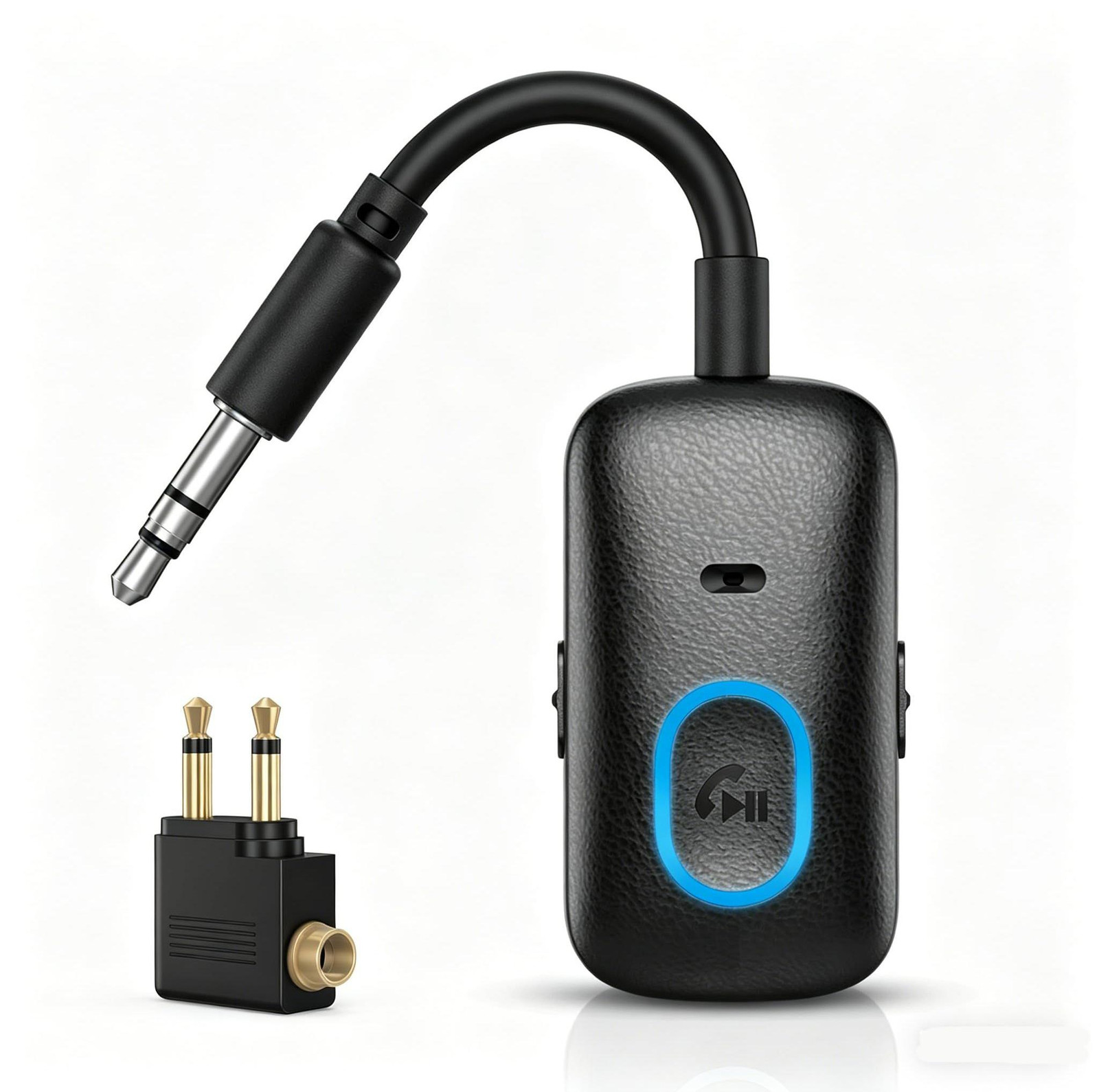 Selius Bluetooth 5.4-adapterzender voor in het vliegtuig, 2-in-1 zender en ontvanger