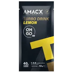 AMACX Getränkepulver Turbo Drink Zitrone | 42g Beutel
