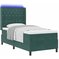 vidaXL, Boxspringbett, Samt Boxspring (90 x 190 cm)