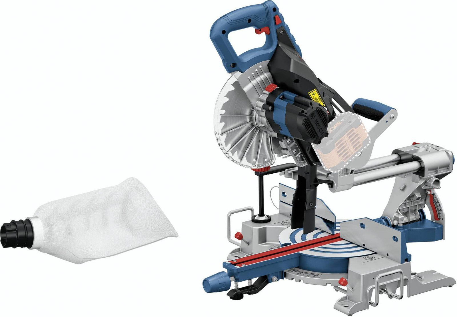 Bosch GCM 18V-216 accu-schuinzaag en verstekzaag