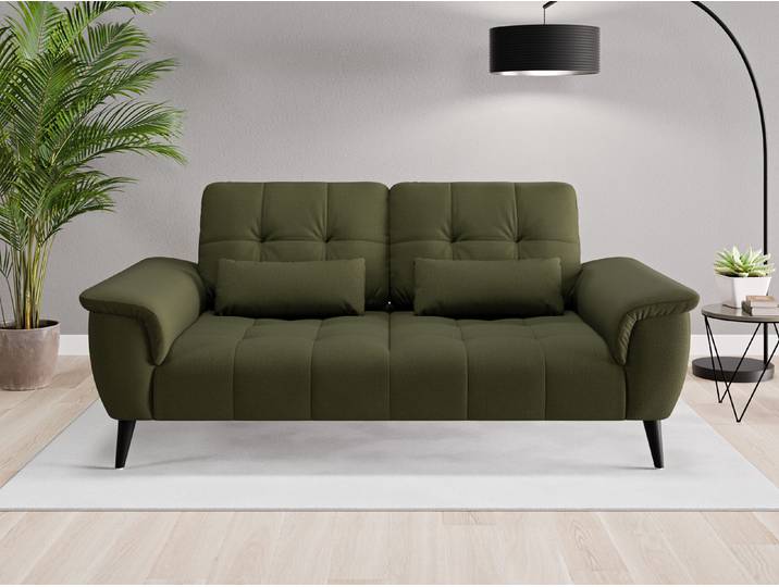 Einzelsofa Tokio - Grün (Waldgrün) - Feiner Mikrofaserstoff