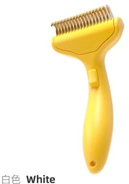 Youfap Market Pet Hair Remover Brush For Dogs, Stainless Steel Dog Hair Removal Brush Comb, Grooming Tools And Dematting Comb For Pets yellow